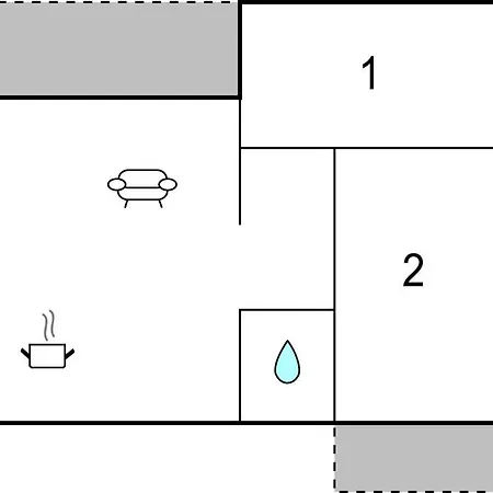 아파트 2 Bedroom Awesome In 풀라